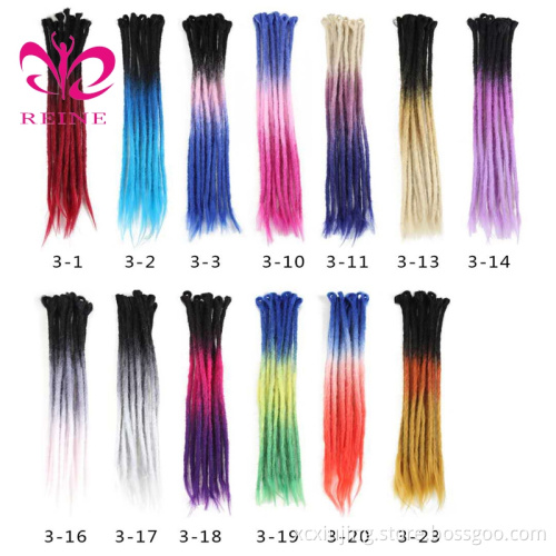20 Inch Crochet  Braid dreadlocks extensions for black hair afro kinky hair extensions Afro Kinky Dreadlocks